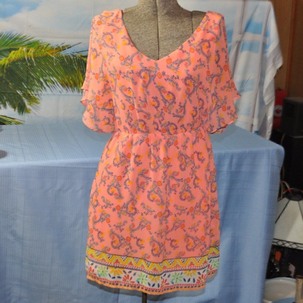 2/$10βPinkβOwlβApparelβDressβ-βFullyβLinedβ100%βPolyester